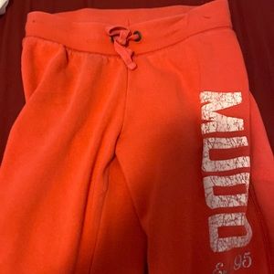 Orange sweatpants size 14 large